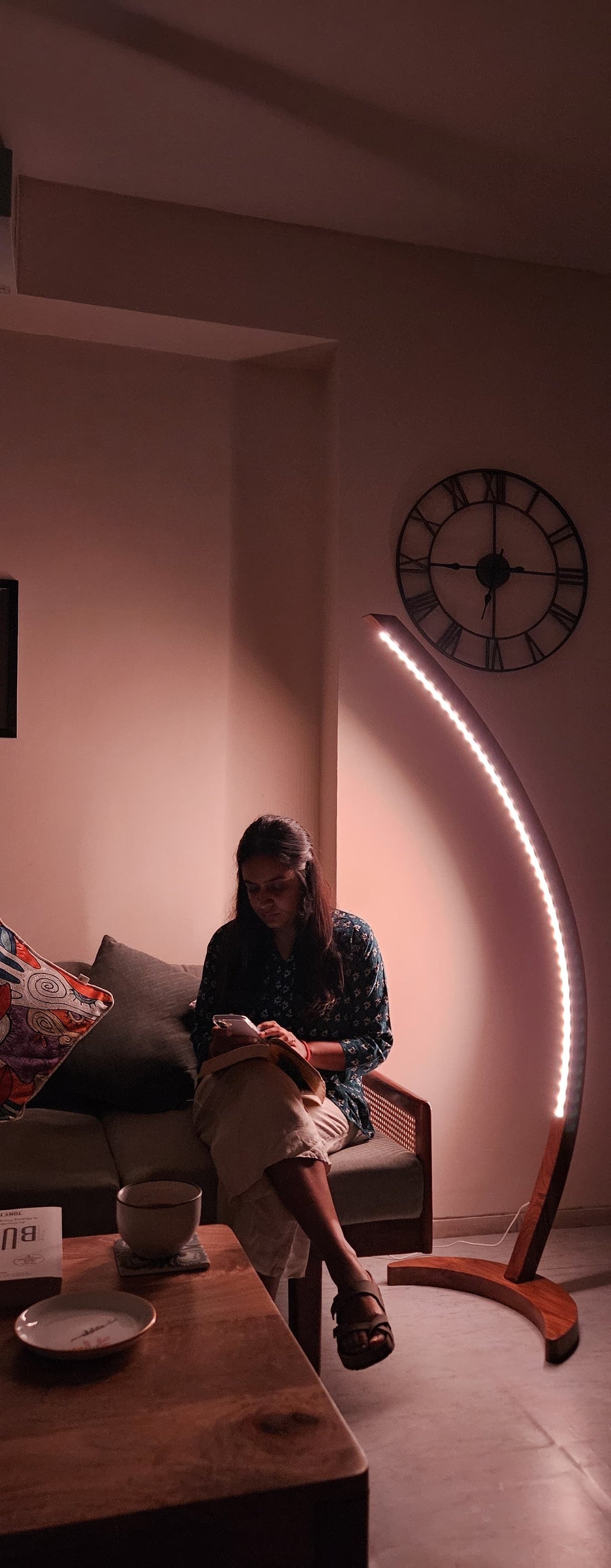 The Sora Arc Lamp: When Wood Learns to Flow